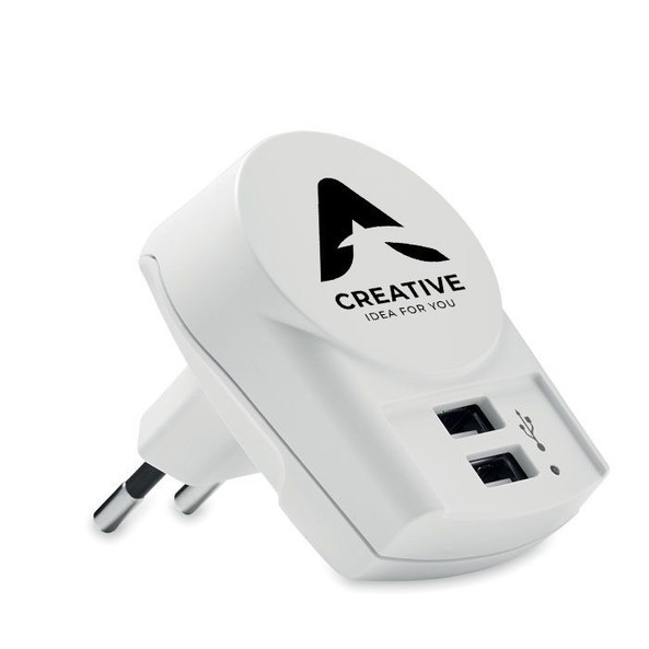 Skross MO6882 - EURO USB CHARGER 2XA Chargeur Euro USB Skross (2xA)