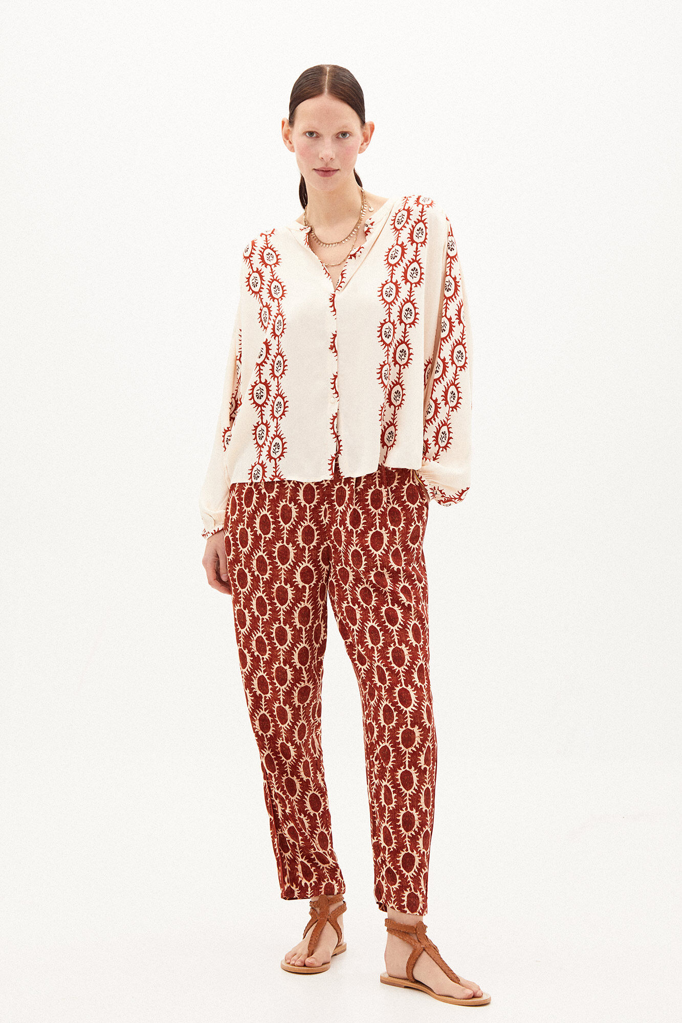 Camisa fluida estampada Mariana - Vários modelos