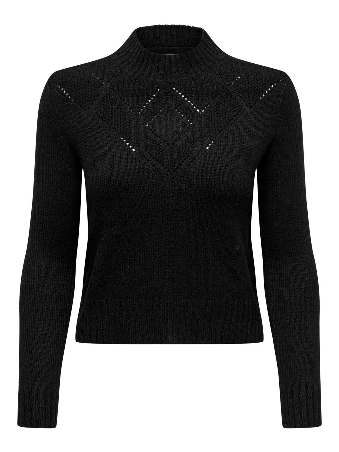 ONLALLIE Strickpullover Black