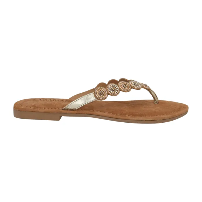Lazamani Beads Small Rounds Teenslippers Dames