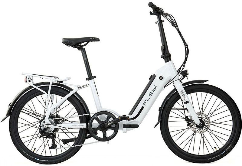 Flebi - Swan - Elektrische Vouwfiets - Wit - 24 inch