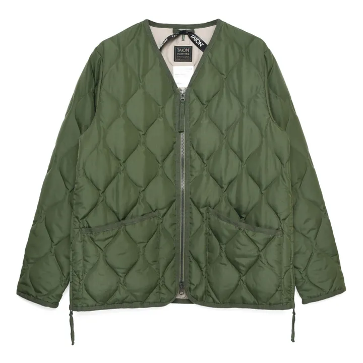 Taion Veste Zippée Military Unisexe | Vert olive