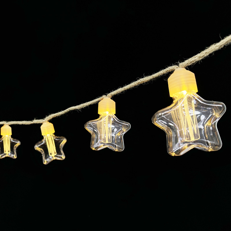 Guirlande lumineuse 10 ampoules étoiles