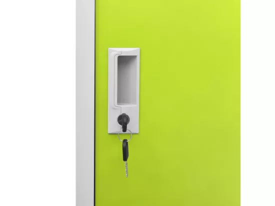 Armoire à casiers Gris clair et vert 90x45x92,5 cm Acier