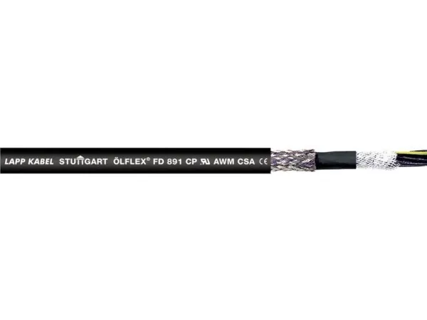 LAPP 1027293/50 Slæbekædekabel ÖLFLEX® FD 891 CY 5 G 1 mm² Sort 50 m