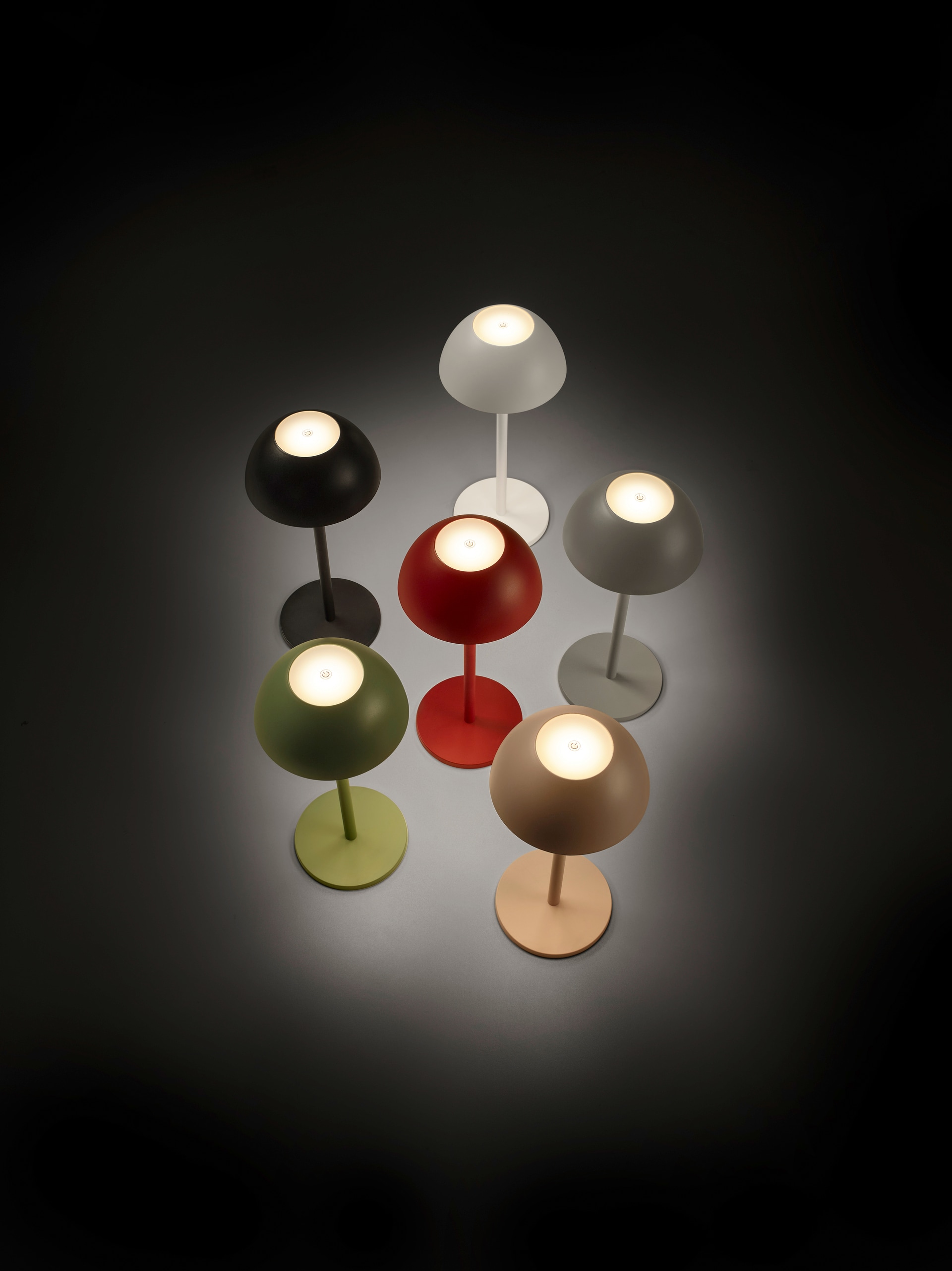 RL Akku LED Tischlampe RICARDO weiß
