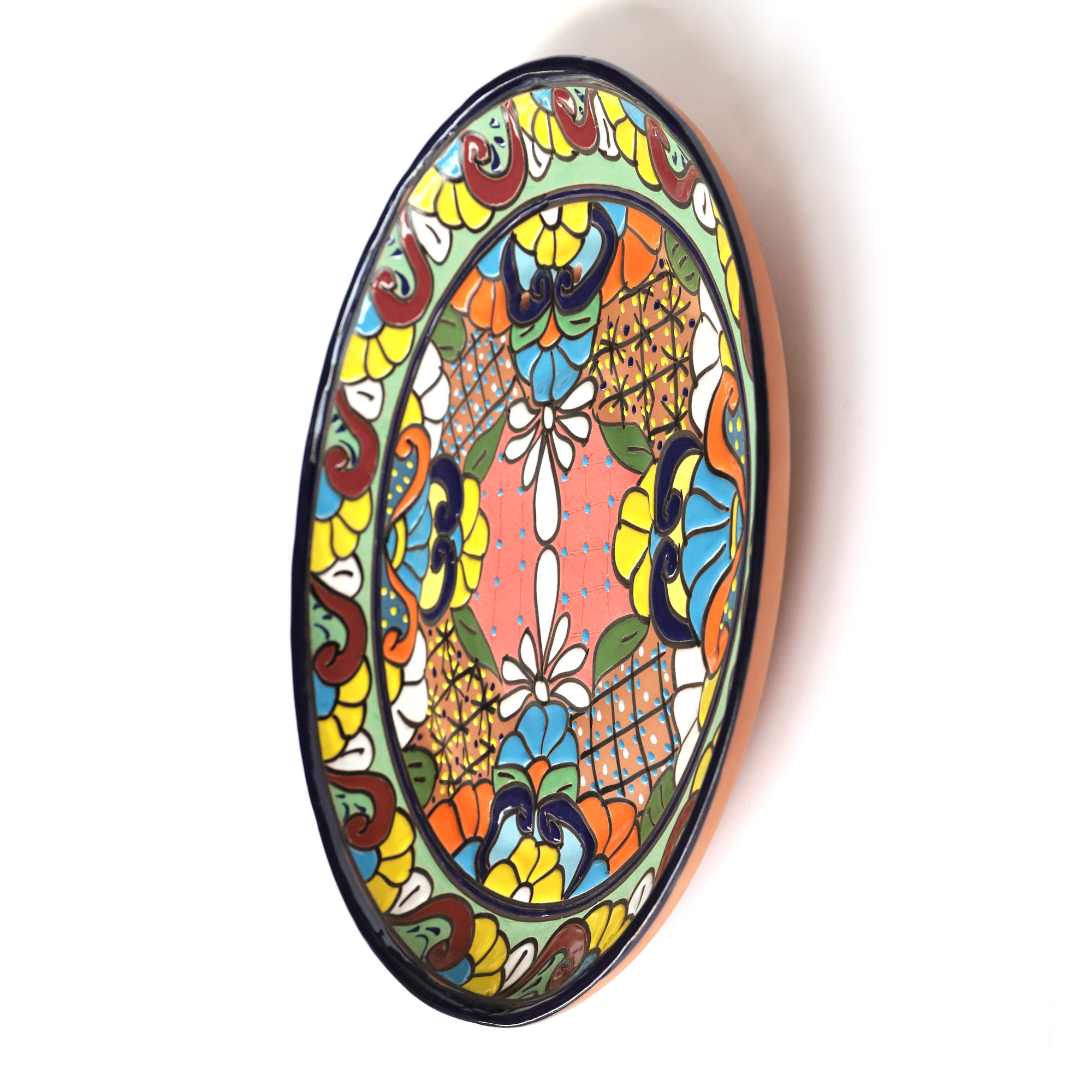 Terracotta Wandteller, multicolor, Ø 45 cm, L 5 cm günstig bestellen