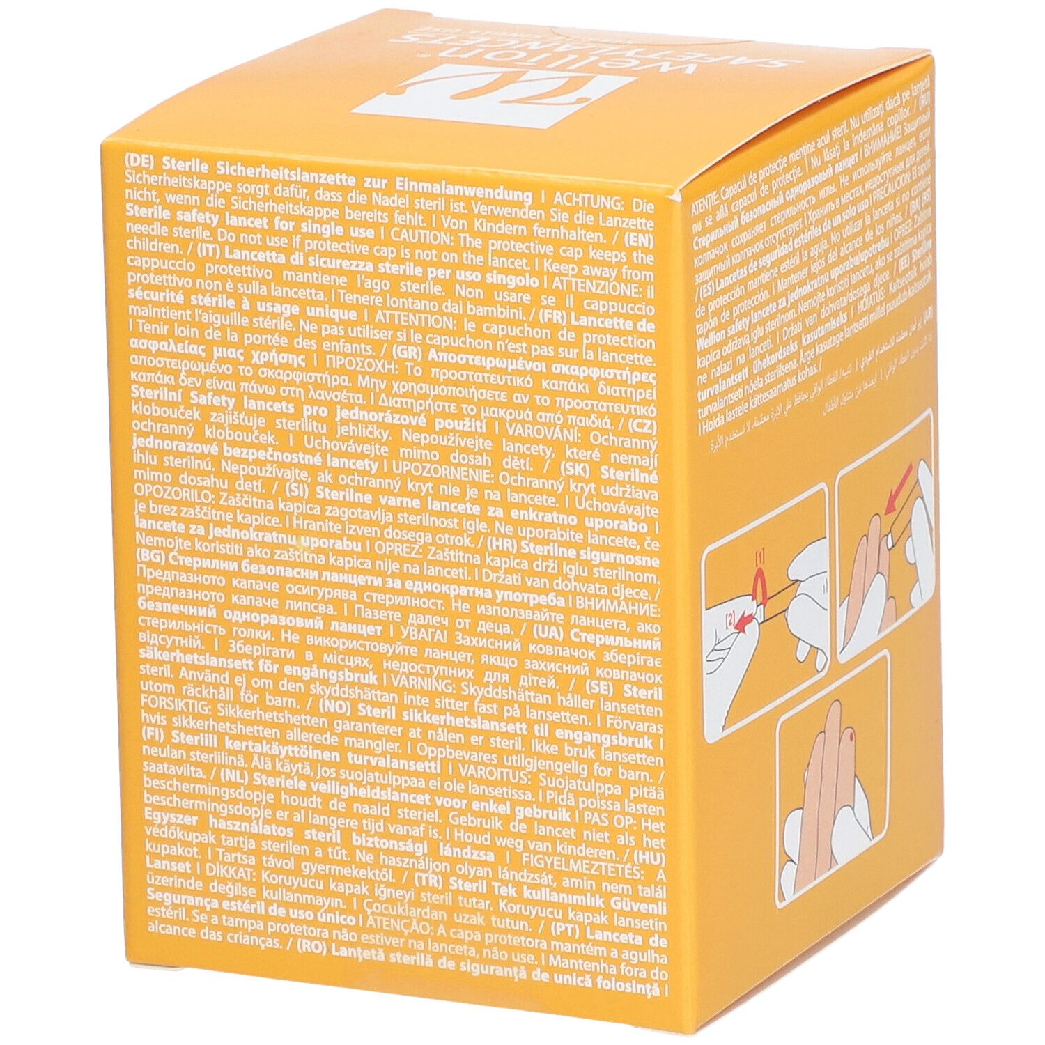 Wellion Safetylancets 28 G 1,5 mm