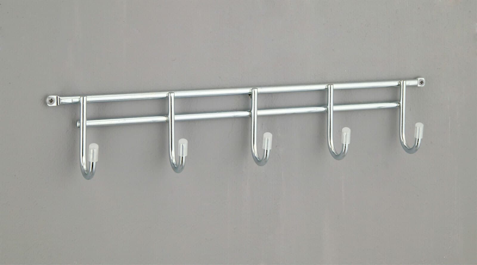 Hakenleiste 57 x 6 x 4 cm Metall silber