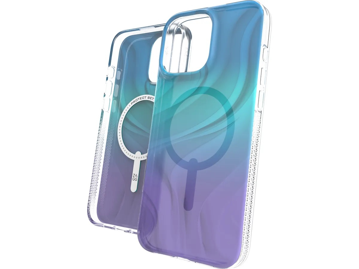 iPhone 16 Pro Max MagSafe Hülle Milan Snap Case Recycled (702315109) - Blau / Violett / Transparent