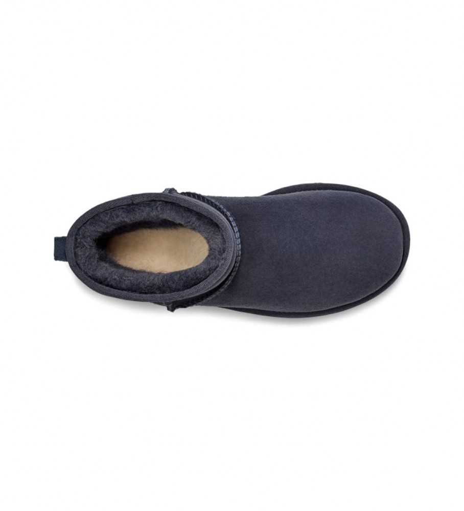 Botas de cano curto UGG W Classic Mini II em couro, azuis