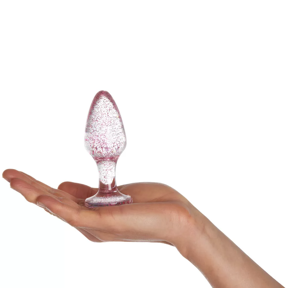 Baseks Butt Plug m. Glitter - 1 sæt