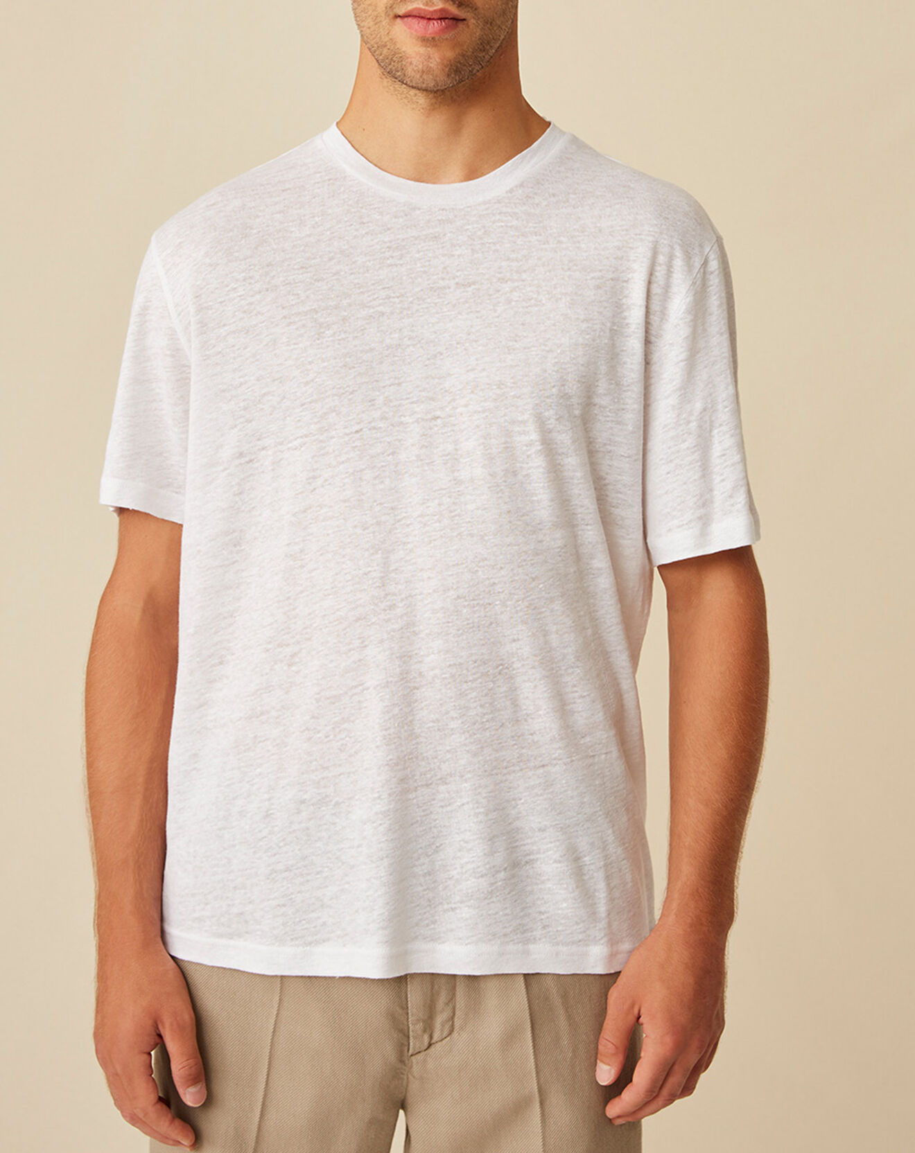 Harris Wilson T-Shirt 100% Lin Humbert blanc