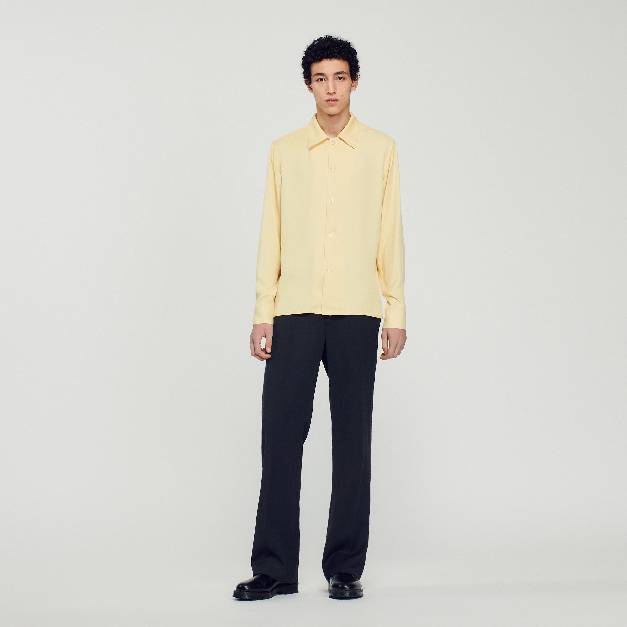 Chemise fluide col requin Homme