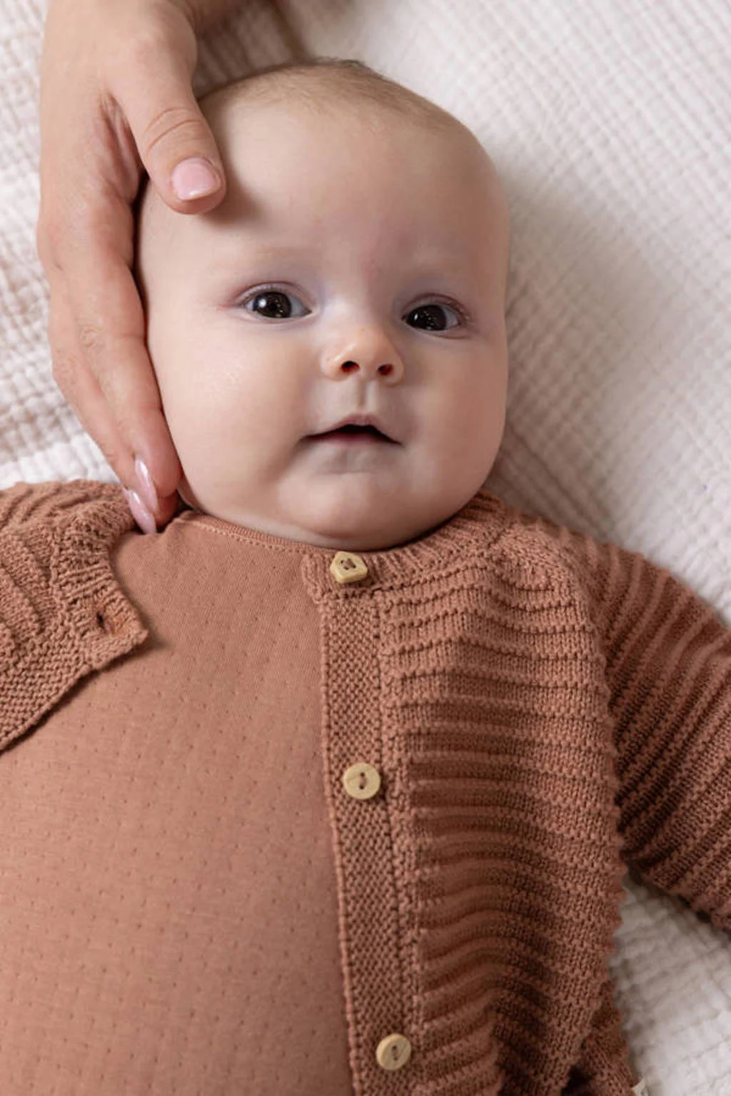 Petite Maison cardigan bruin gebreid