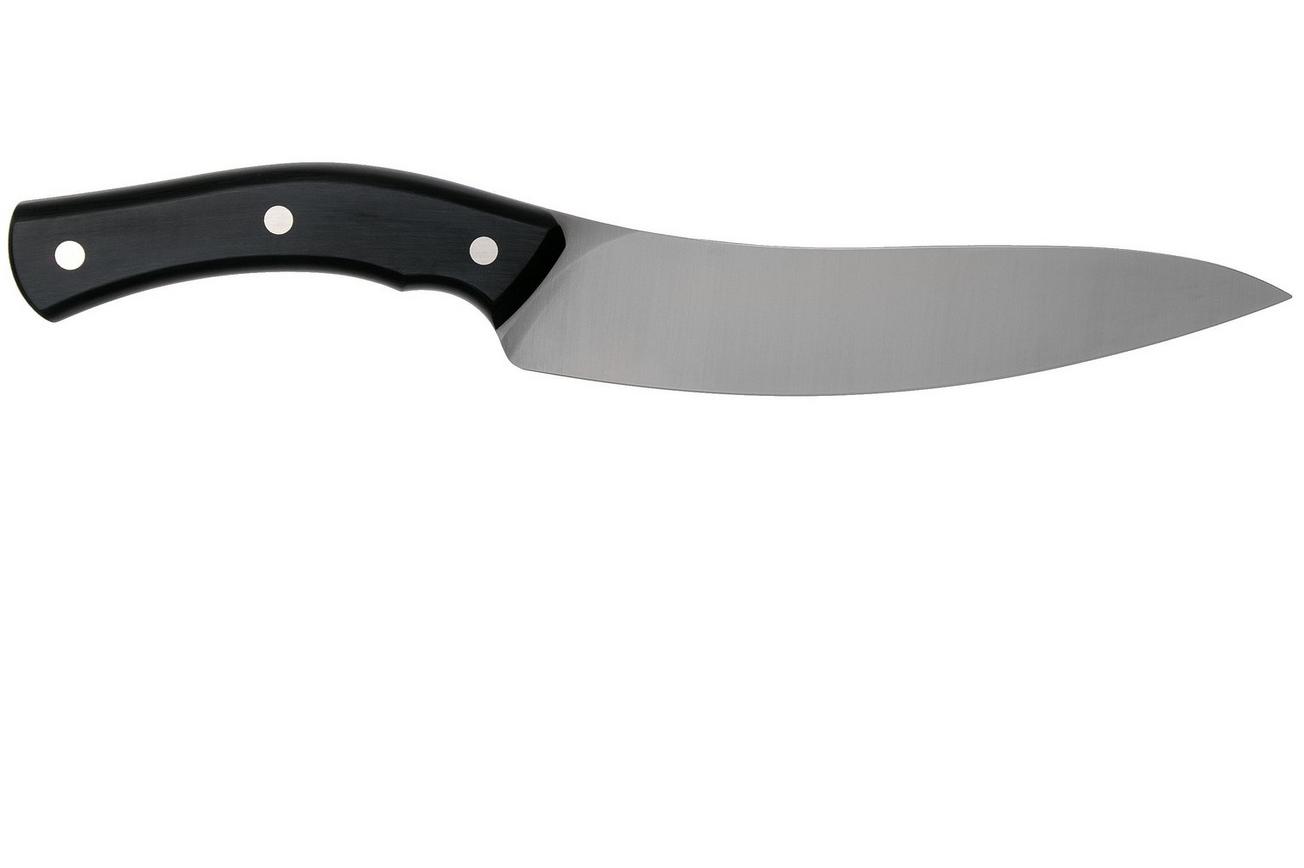 Due Cigni Arne Line vleesmes 20 cm, zwart