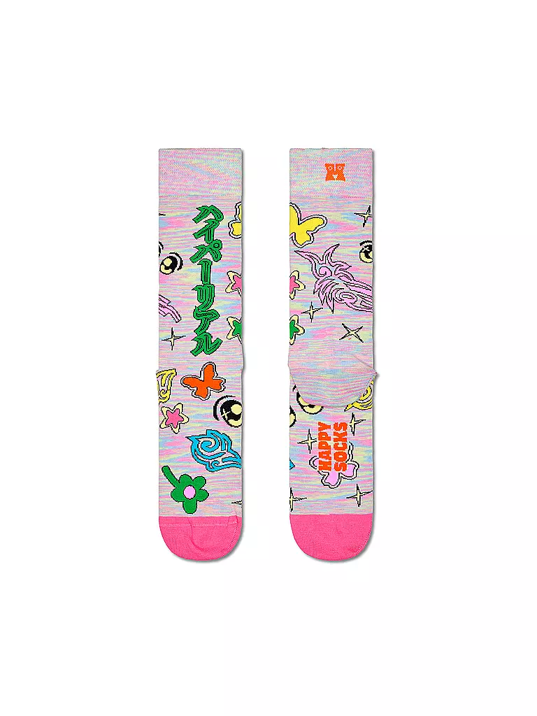 HAPPY SOCKS Damen Socken OUT OF THIS WORLD SOCK 36-40 beige bunt