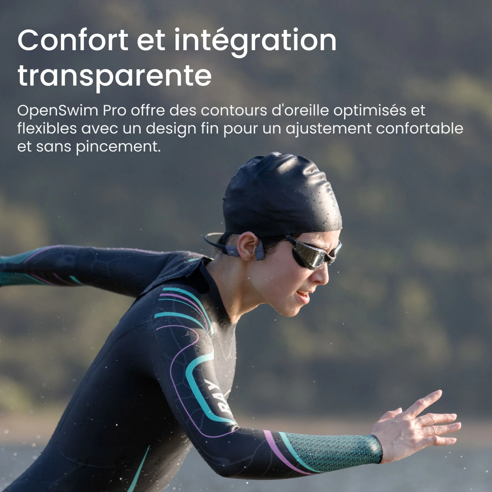 Shokz Open Swim Pro Gris Écouteurs sport
