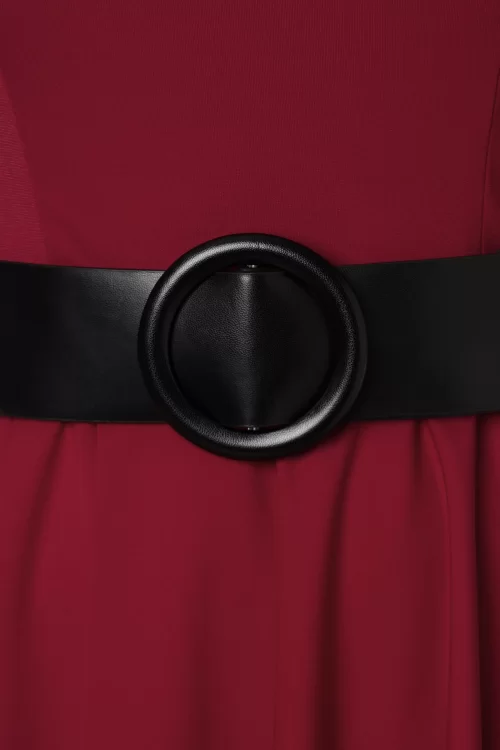 Topvintage Boutique Collection Topvintage exclusive ~ Sandra swing jurk in rood