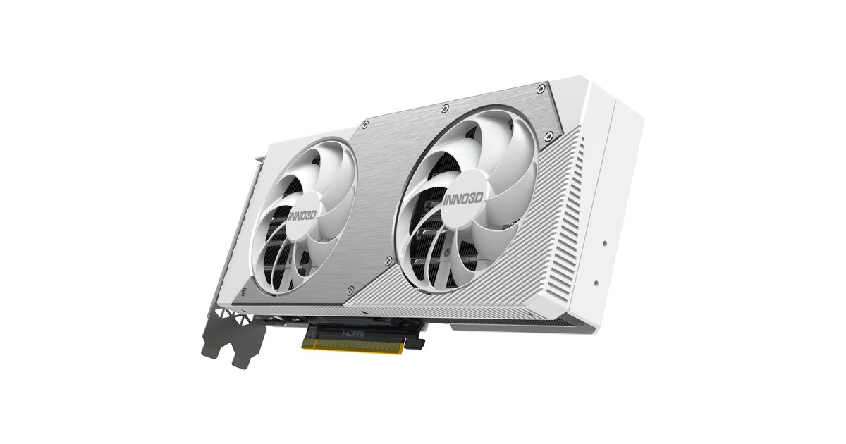 INNO3DGeForce RTX 5070 TWIN X2 OC WHITE grafische kaart  (Wit, DLSS 4, 3x DisplayPort, 1x HDMI 2.1)