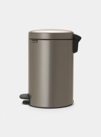 NewIcon Pedaalemmer, 12 liter, kunststof binnenemmer - Platinum