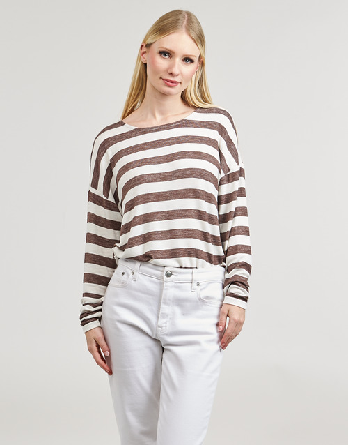 Only - ONLLIRA L/S STRING TOP JRS - Beige