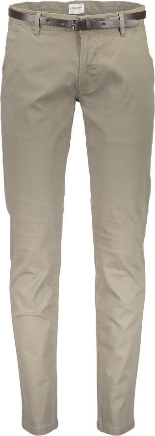 Lindbergh Chino m. bælte & stretch Sand