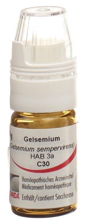 Omida Gelsemium Glob 30 C mit Dosierhilfe 4 g