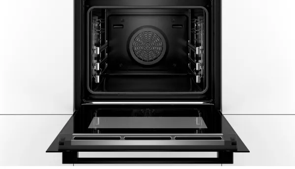Bosch Serie | 8 accent | line HRG8769C7 - Ovn - med dampfunktion - til indbygning - Wi-Fi - niche - bredde: 56 cm - dybde: 55 cm - højde: 58.5 cm - med selv-rengøring - Klasse A - carbon-sort