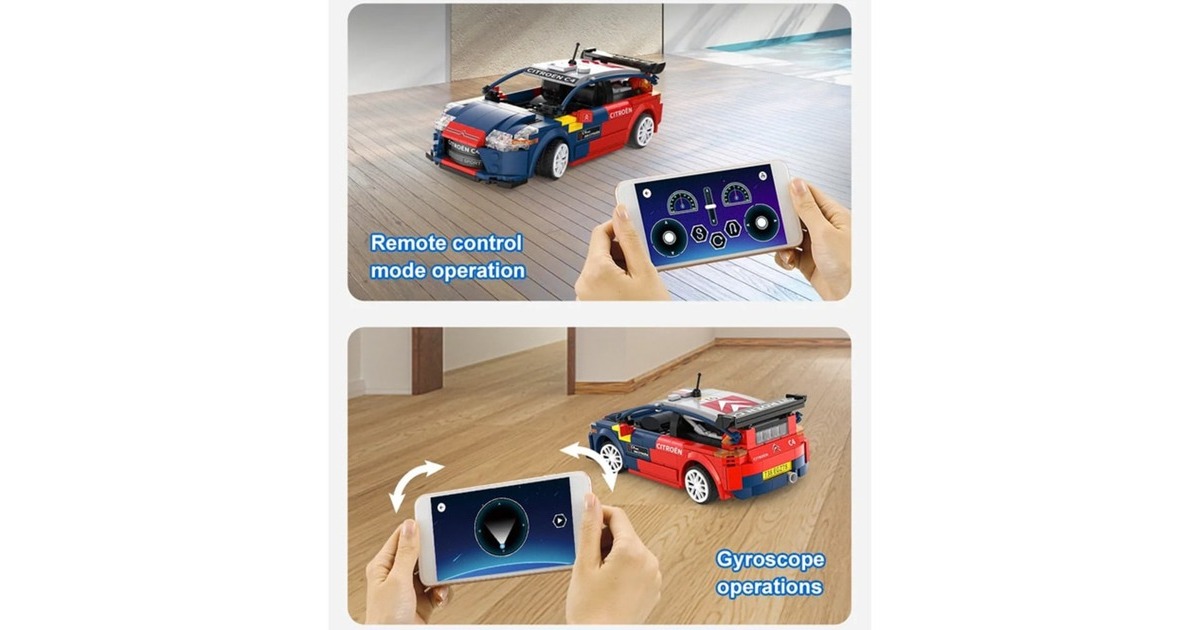 CaDASports Car - Citroen C4 WRC Constructiespeelgoed  (C51078W, schaal 1:20, Dual Mode control)