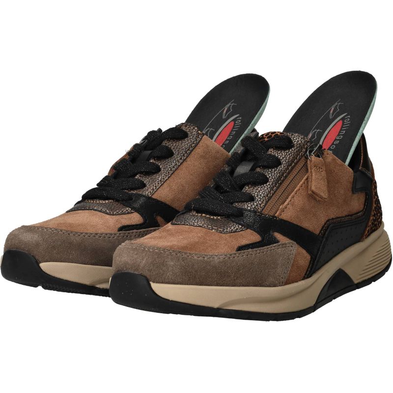 Gabor Rollingsoft Sneakers Bruin Dames