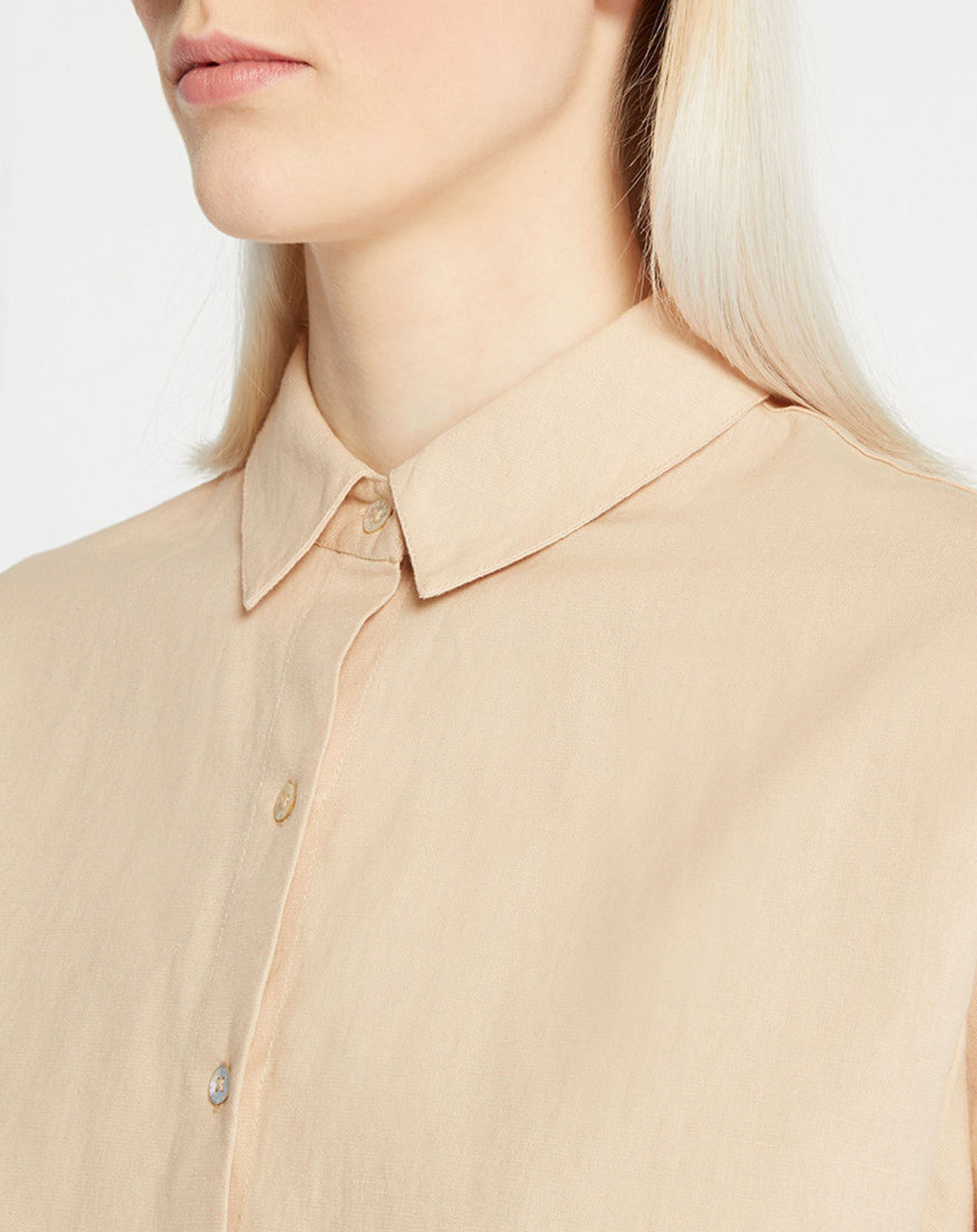 Yerse Chemise droite en Lin mélangé Gladys beige