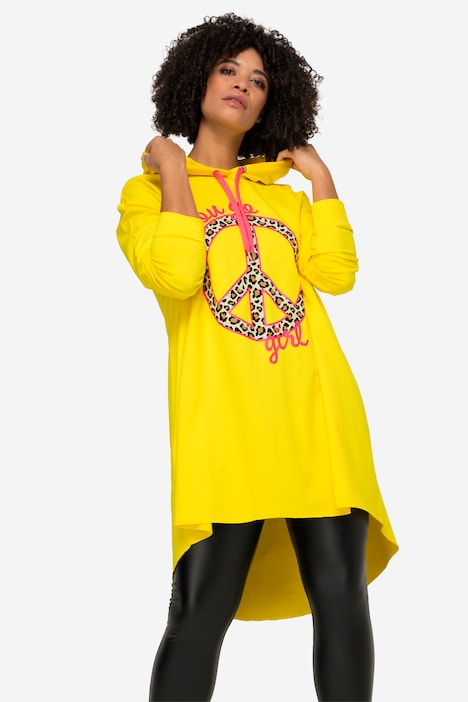 Sweatshirt, PEACE Zeichen, Rundhals, Langarm
