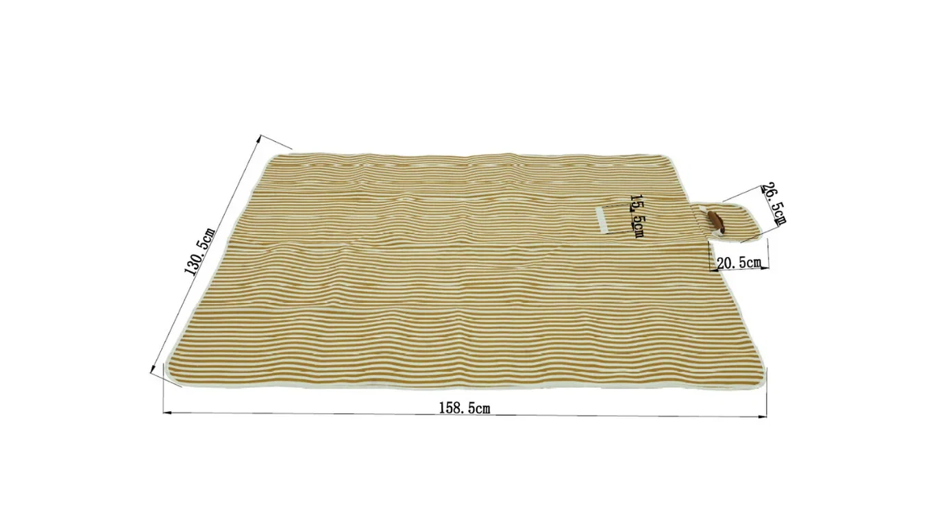 Piknikteppe Strand Bredde 160 cm