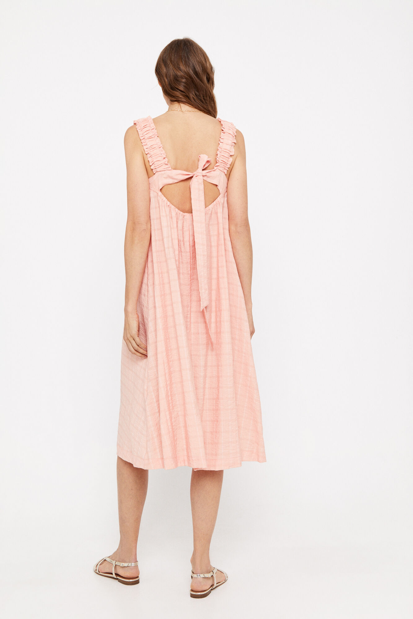 Vestido tirantes - Coral