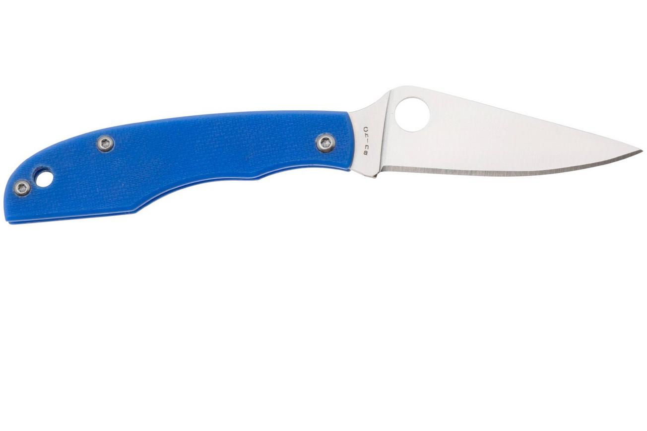 Spyderco Grasshopper Blue G10 C138GBLP sleutelhangerzakmes