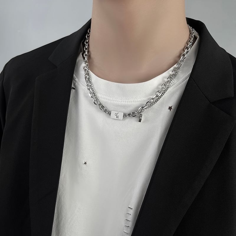 Lilafey - Zodiac Tag Hanger Gelaagde Ketting