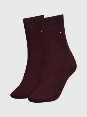 Pacote com 2 pares de meias Argyle