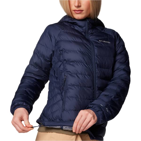 Doudoune randonnée COLUMBIA W POWDER LITE II HOODED JACKET COLLEGIATE NAVY