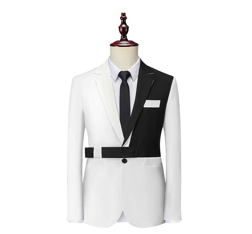 YIKES - Tweekleurige enkelrijsblazer