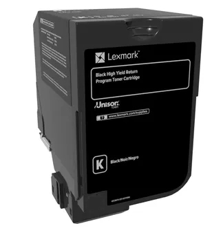 Lexmark - Højtydende - sort - original - tonerpatron LCCP, LRP - for Lexmark CX725de, CX725dhe, CX725dthe
