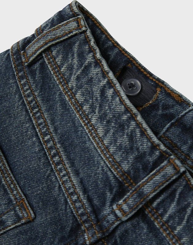Jeans - Straight-fit - Blauw - Denim - Verstelbare Taille