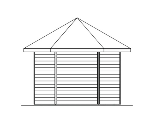 SKAN HOLZ She Shed Almelo paviljoen met vloer, 350 x 303 cm, Zweeds rood