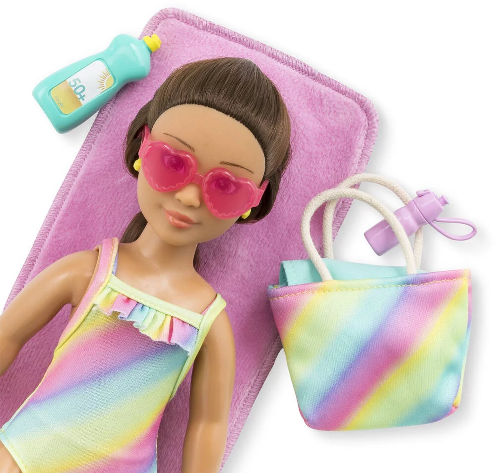 COROLLE GIRLS -POUPEE MANNEQUIN - COFFRET LUNA A LA PLAGE - 28CM