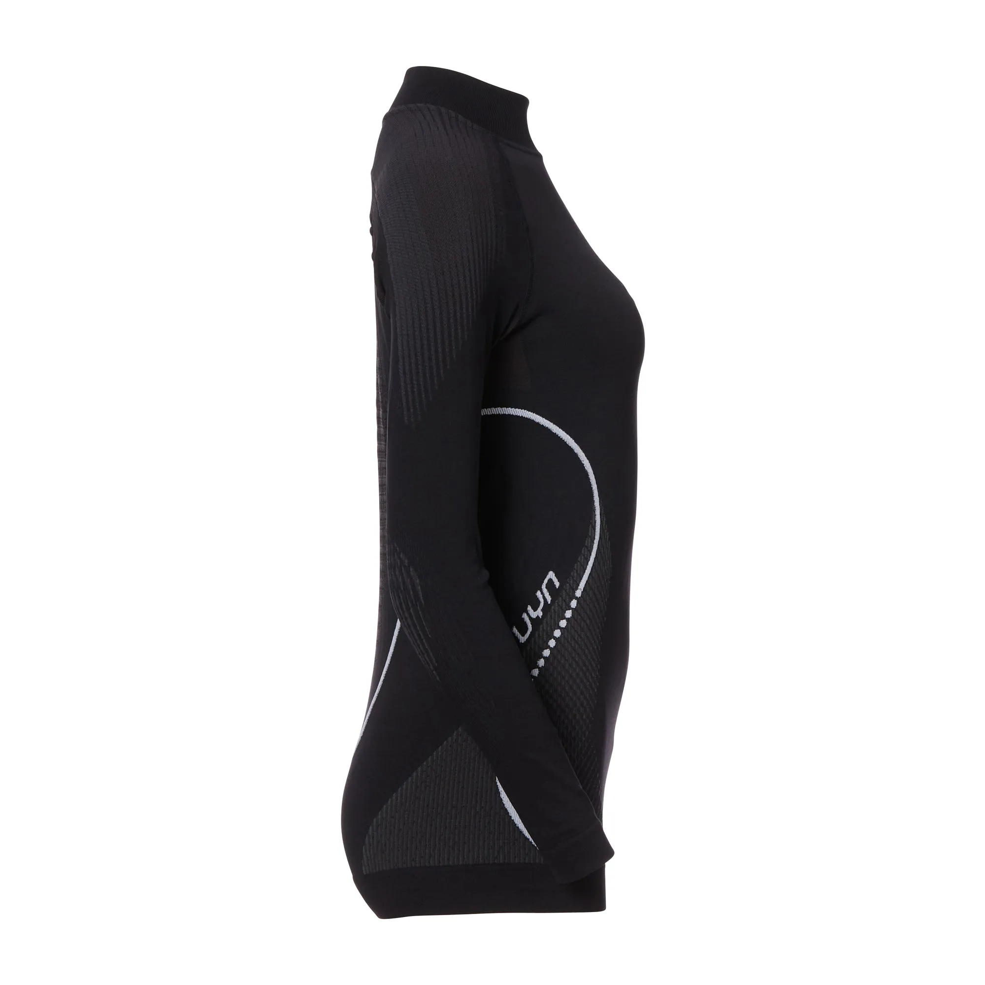 UYN -  UYN Longsleeve mit Rollkragen Evolutyon schwarz anthrazit Frauen