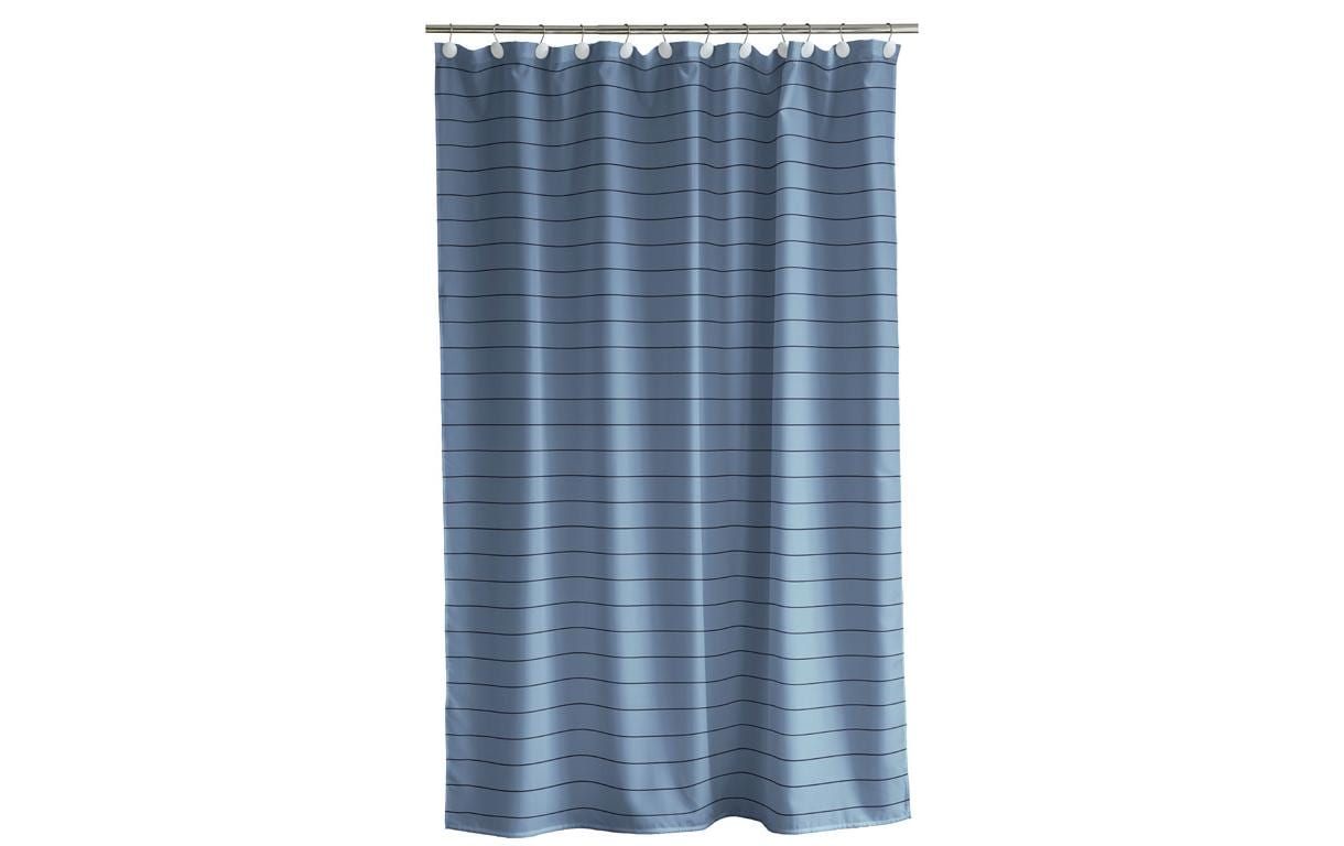 Duschvorhang Line 180 x 200 cm, HimmelblauBadevorhang aus Polyester