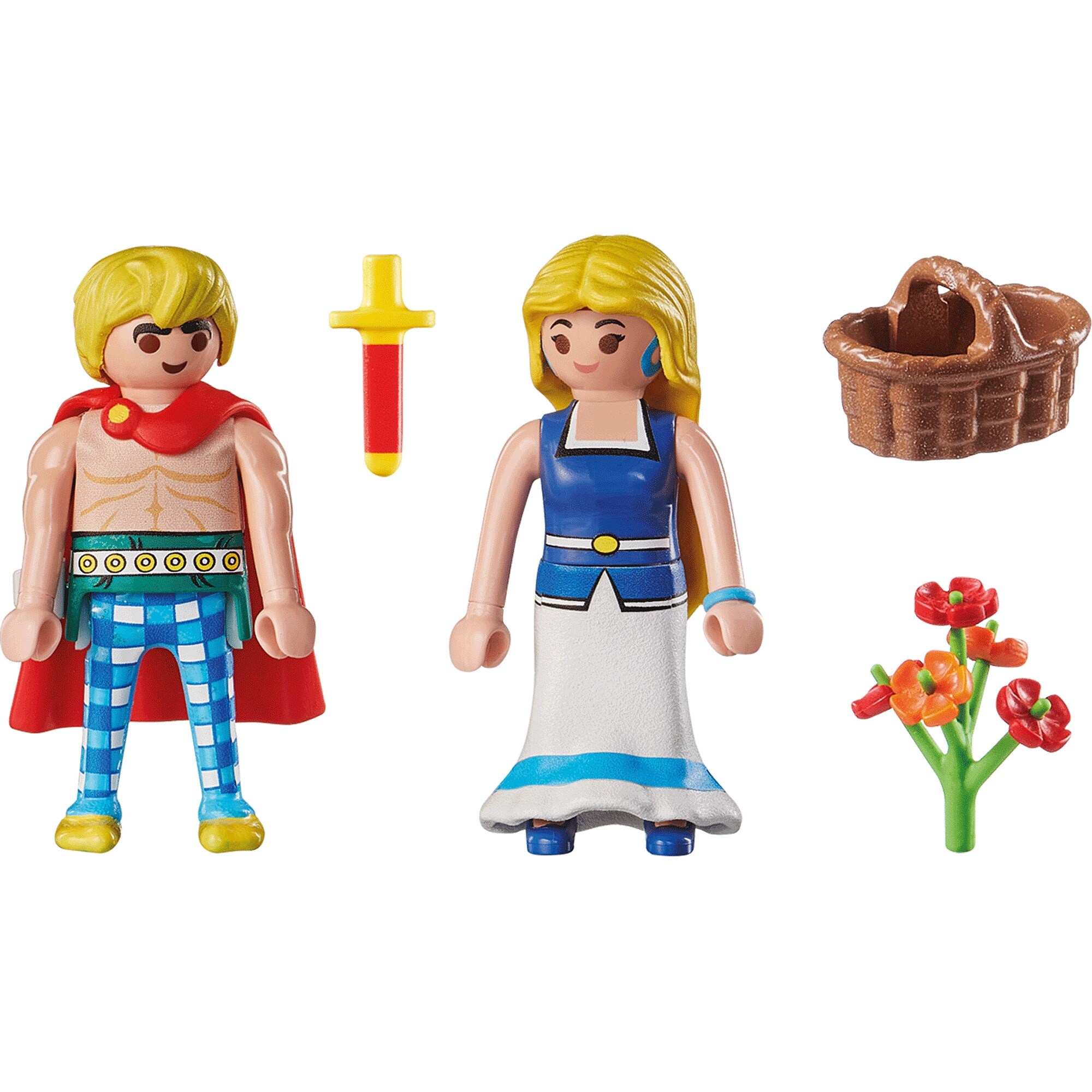 PLAYMOBIL Konstruktionsspielzeug Asterix Tragicomix und Falbala