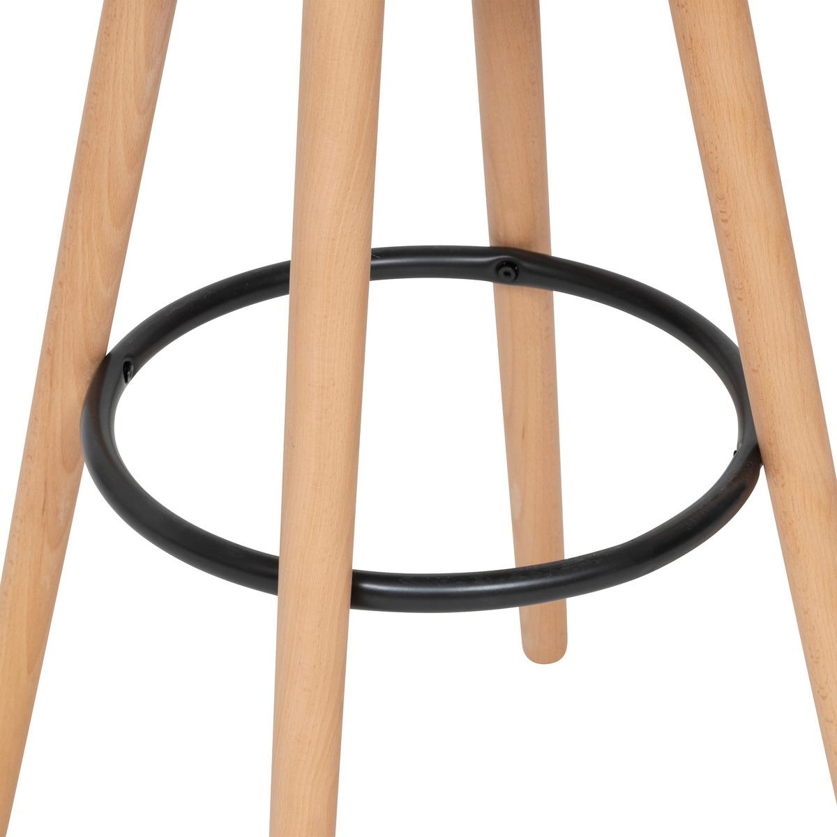 TABOURET DE BAR MAXON TISSUS BEIGE