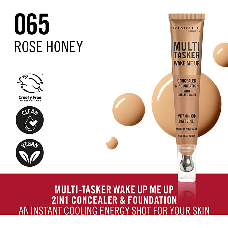 Concealer & Foundation 2-i-1 065 Rose Honey