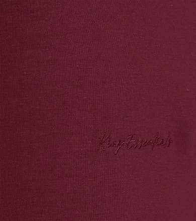 King Essentials The Shawn T-Shirt Burgundy KM111010002-P080T kopen